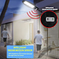 Miniatyrbild 6 av 11: LED Gatubelysning 60W - 168LED med PIR (infraröd rörelsesensor) inkl. fjärrkontroll - solcellsdrivet ljus -