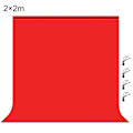 Miniatyrbild 1 av 4: PULUZ 2m x 2m Fotobakgrund Tjocklek Fotostudio Bakgrund Tyg Kuliss Red