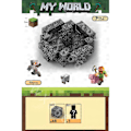 Pikkukuva 1 / 5: Minecraft-minihahmo Pelikartta DIY Magneettilelut Minecraft Dungeons Sarjakuvamaailma Mallintaja Luovat lelut Lapsille Lahjat T054-48PCS