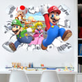Pikkukuva 2 / 3: Super Mario -tarra, itseliimautuva, vedenpitävä seinätarra