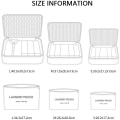 Miniatyrbild 2 av 5: Resväska Organiser Packpåsar, 6 PCS Resväska Packkuber Set för Kläder Resväskor Organisatörer Förvaringsväskor Black