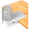 Miniatyrbillede 6 af 6: Drikkekopholder Clip, Bærbar Bord Side Kopsholder Kop Underkop Clip Design til Vand Drik Drik Sodavand Kaffe Te (Sort)