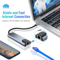Miniatyrbild 5 av 5: USB-C Hub Multiport Adapter, 5-i-1 USB-C dockningsstation med 4K HDMI