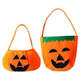 Pikkukuva 1 / 5: 2 kpl Halloween Kurpitsa Kassi (Oranssi)