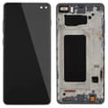 Til Samsung Galaxy S10 Plus G975 LCD-skærm og digitizer-samling med ramme, reservedel (TFT-teknologi)