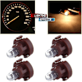 Miniatyrbild 2 av 5: 4-pack med utbyteslampor för instrumentpanel, instrumentbräda, AC-panel, mittkonsol, varmvita T3 Neo Wedge halogenlampor 12V
