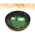 Miniatyrbild 3 av 6: Skål av kokosnötsskal, dekorativ skål för nyckelförvaring, godisbehållare, nöthållare Green