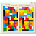 Miniatyrbild 3 av 5: Tetris Pussel 3D Trä, Pusselspel med Färgglada Geometriska Block, Montessori Leksaker för Barn 3 4 5 År, Intelligens Hjärnpussel