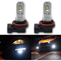 Miniatyrbilde 1 av 5: H11 h8 H9 H16 LED-tåkelys, rent hvitt 6000K, feilfri kode, ODB 12W 1200lm LED-kjørelys for kjøretøy