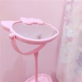 Miniatyrbild 3 av 5: Sminkspegel i Kitty-form, kawaii & sminkbordsspegel för dig i badrummet eller sovrummet - Rosa, födelsedagspresent till Hello Kitty-fans