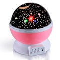 Miniatyrbilde 5 av 7: Projektorlamper Syvfargede nattlamper Led Romantisk stjernehimmel Superlys bordlampe Gave Pink Starry Sky