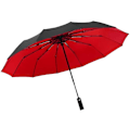 Miniatyrbillede 1 af 6: Mænds Sort Brolly Stærk Vindtæt Dobbeltlags Stor Paraply Robust Kompakt Automatisk Letvægts