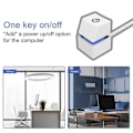 Miniatyrbilde 5 av 5: 4m Ekstern PC Strømknapp Skrivebord Datamaskin Hovedkort På/Av Strømbryter White Blue light