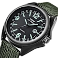 Miniatyrbild 1 av 5: Militär Herrklocka Quartz Svart Urtavla Datum Lyx Sport Armbandsur [LGL] C C