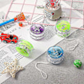 Miniatyrbild 5 av 5: 9 Stycken LED Ljus Yo-yo Responsiv Kullager Yoyo Plast Responsiv Yoyo Underhållande Yoyo För Nybörjare Födelsedagsfest Favörer Godisväska Fyllningar