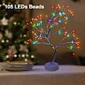 Miniatyrbilde 6 av 8: Flerfarget LED-trelys med fjernkontroll, 108 justerbare innendørs eventyrlys for fester Materiale: Polyester Materiale: Polyester Material: Polyester Material: Polyester