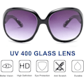 Pikkukuva 3 / 5: 2 kpl aurinkolasit naisille ja miehille Vintage suuret kehykset naisten aurinkolasit UV400 aurinkolasit black Polarized