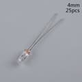 25 st 5mm 4mm 3mm Klar 12V Mini Glödlampa av Vete Ris Glödlampor Switchc 25 st 4MM 4MM