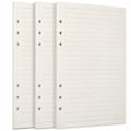 Miniatyrbild 1 av 5: A5 Påfyllningspapper 3-pack 100GSM Tjockt Påfyllningsbart Papper 6 Hål 135 Ark (270 Sidor) för 6 Ringpärm Journal Notebook Linjerat Papper