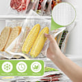Miniatyrbilde 5 av 5: Vakuumforsegler for mat, Vakuumforsegler for Sous Vide-matlaging, 4-i-1 enkelt alternativ, Bevar mat i vakuumposer - Hvit