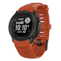 Miniatyrbild 3 av 5: Silikon Armband för Garmin Instinct Tactical/Instinct Tide/Instinct 2/Instinct Armbandsrem med Svart Spänne Red