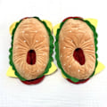 Miniatyrbillede 1 af 5: Hamburger Tøfler - Plys Hamburger Tøfler Nyhed Hjemmesko