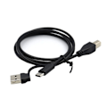 Pikkukuva 3 / 9: Universaali USB +TYPE C -uros USB Type B -uros -kaapeli puhelimelle, tulostimelle, skannerille