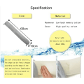 Miniatyrbilde 3 av 5: Reisepute Twisted memory foam nakkepute Pute for å støtte nakke, hake, midje og ben Justerbar buet rullepute for reise, fly, bil, tog Black