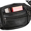 Pikkukuva 5 / 7: Matkailun crossbody-laukut naisille Vyötärölaukku Säädettävällä vyöllä Aito nahkainen vyölaukku PU nahkainen vyölaukku Vyölaukku