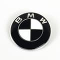 BM-W Emblem Panser Logo-TOP1 Black and white 82MM hood