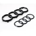 Miniatyrbillede 2 af 5: AUDI GLANS SORT MÆRKE EMBLEM RINGE FOR & BAG A1 A3 A4 A5 Front label (273MM)