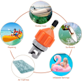Miniatyrbild 5 av 5: Uppblåsbar båt SUP-pumpadapter, konventionell luftpumpadapter för båt kajak uppblåsbar roddbåt liten stand up paddle board