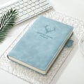 Miniatyrbild 1 av 5: A5 Läder Ruled Notebook Elegant Business Notebook, Journal med Pen Loop, 180 Ark Papper Perfekt (Ljusblå)