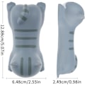 Miniatyrbild 3 av 7: Söt handledsstöd musmatta liten katt handledsstöd ergonomisk musmatta mjukt minnesskum handledsstöd skrivbordsmatta för dator bärbar dator