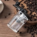 Miniatyrbillede 3 af 5: Justerbar Manuel Kaffekværn Til Filterkaffe & Stempelkande - Rustfrit Stål, Plastik & Keramisk Blender Med Interne Indstillinger 1pc