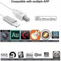 Pikkukuva 2 / 2: Lightning–Type-B MIDI-kosketinsovitin USB 2.0 -kaapeli iPhone 7 8 X iPadille (FMY)-X47-