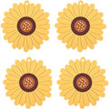Pikkukuva 1 / 5: Silikonialuset, 4 kpl, elintarvikelaatuiset, liukumattomat, vedenpitävät, tahrat M