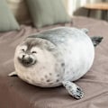 Miniatyrbild 2 av 5: Plush Sälsoffa Fylld med Bomull Mjuk Djurleksak Sälsoffa Mjuk Fet Kudde Fylld med Bomull Djur 30cm A