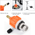 Miniatyrbilde 3 av 5: Oppblåsbar båt SUP pumpe adapter, konvensjonell luft pumpe adapter for båt kajakk oppblåsbar robåt liten stand up paddle board