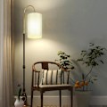 Miniatyrbild 8 av 8: Vit lampskärm - Liten lampskärm i linnetyg E27 lampskärmar för bordslampor, golvlampor, sänglampa, vägg