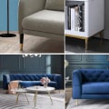 Miniatyrbillede 3 af 5: Nyt sæt med 4 møbelben, lige sofa ben, bordben skabsben sengeben i metal Black gold 15cm