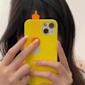 Pikkukuva 5 / 5: 1 kpl 3D-tulostus Liukuva Keskisormi Puhelimen Kotelo Leikki Gesture Malli iPhone 15-14 iPhone 15 Grey