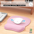 Miniatyrbild 2 av 6: Ergonomisk musmatta med handledsstöd i memory foam, bekväm datormusmatta för bärbar dator, smärtlindrande handledsstöd, ren rosa Pure Pink