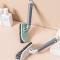 Miniatyrbillede 4 af 5: Gulvbørste Badeværelse Væg Vask Toilet Flise Hjørne Spor Børste Grøn