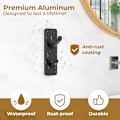 Miniatyrbillede 3 af 5: Klæbende kroge ekstra stærke, Heavy Duty Stick On Wall Door Hooks til ophængning, badeværelse håndklæde kroge, frakke kroge Black 6 Pack
