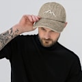 Miniatyrbilde 6 av 6: Baseball Cap Herre - Vintage Vasket Pappa Hat Peak Cap Justerbar Bomull Khaki