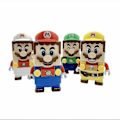Miniatyrbillede 3 af 4: Super Mario Bros Block Luigi Byggeklodser Actionfigur Samleobjekter Legetøj Samleobjekter mark box Dukker Børnefødselsdagsgaver spiderman Super Mario Bros 2 Super Mario Bros 2