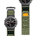 Pikkukuva 4 / 4: Huami Amazfit T-Rex 3:lle Nylon-kellohihna, pikakiinnitys, rannehihna liittimellä - Armeijanvihreä Multicolor Army Green
