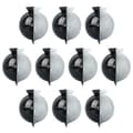 10 stk. plastrodkugler til planteformering og luftlagdeling, sort 12CM Black 12CM