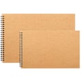 Miniatyrbillede 2 af 7: 2 stk. A5 A4 skitsebøger med hård bagside A4 A5 spiralbundet hardcover skitseblok 160g